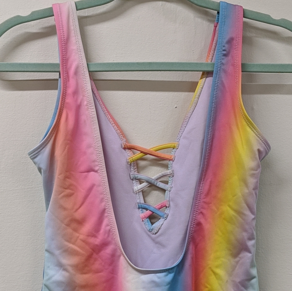 Rainbow One-Piece Swimsuit (4) - Picture 4 of 5